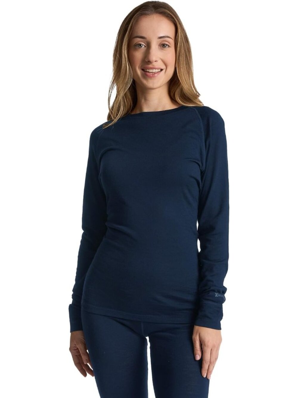 Cozy 100% Merino Wool Women's Thermal Base Layer Top - Perfect for Cold Weather